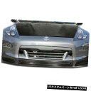 Spoiler 09-12日産370Z SL-Rカーボンファイバーフロントバンパーリップボディキット105737に適合 09-12 Fits Nissan 37...