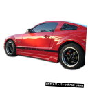 Side Skirts Body Kit 05-09フォードマスタングレーサーデュラフレックスサイドスカートボディキット!!! 100650 05-09 For...