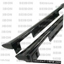 Side Skirts Body Kit 03-04インフィニティG35 TWセイボンカーボンファイバーサイドスカートSS0305INFG354D -TWに適合...