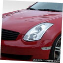 ボンネット 03-07 Infiniti G Coupe O Design Duraflexボディキットに適合 113363 03-07 Fits Infini...