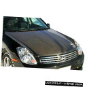 ボンネット 03-04適合Infiniti G Sedan 4DR OEMカーボンファイバークリエーションボディキット-フード104739 03-04 Fits...