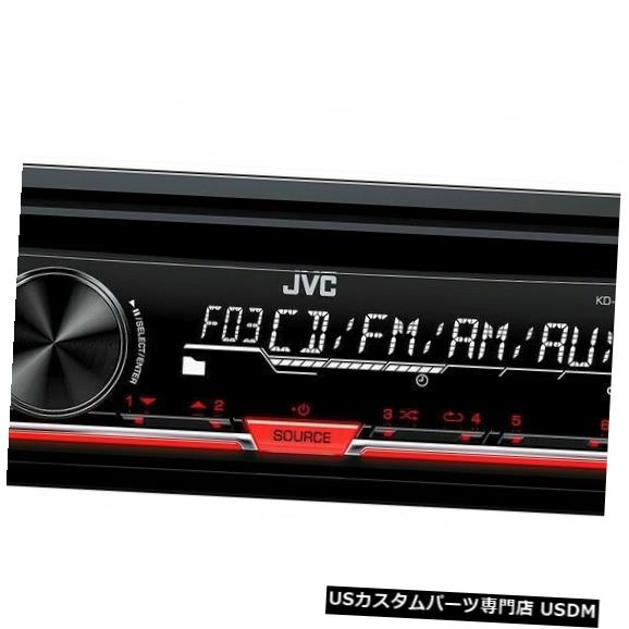 In-Dash JVC KDR370 In-Dash 1-DINカーステレオレシーバーCD MP3プレーヤーAUX入力シングルDIN JVC KDR370 In-Dash 1-DIN Car Stereo Receiver CD MP3 Player Aux Input Single DIN