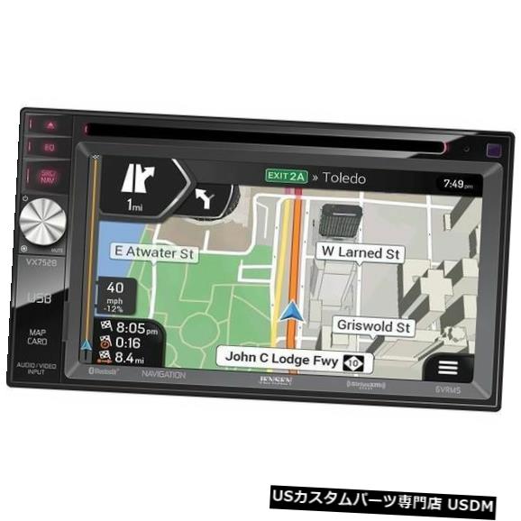 In-Dash 新着！ Jensen VX7528インダッシュCD / DVD /デジタルメディアカーステレオレシーバー、6.2インチLCD New! Jensen VX7528 In-Dash CD/DVD/Digital Media Car Stereo Receiver w/ 6.2