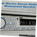 In-Dash Marine Single-DIN In-Dash CD AM/FM Receiver & 6.5” Waterproof Speakers (...