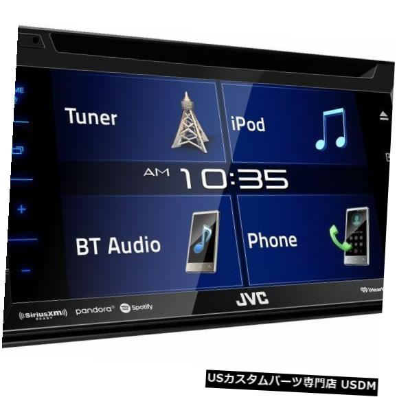 In-Dash 新着！！ JVC KW-V350BTダブルDIN BluetoothインダッシュCD / AM / FM / DVD 6.2 