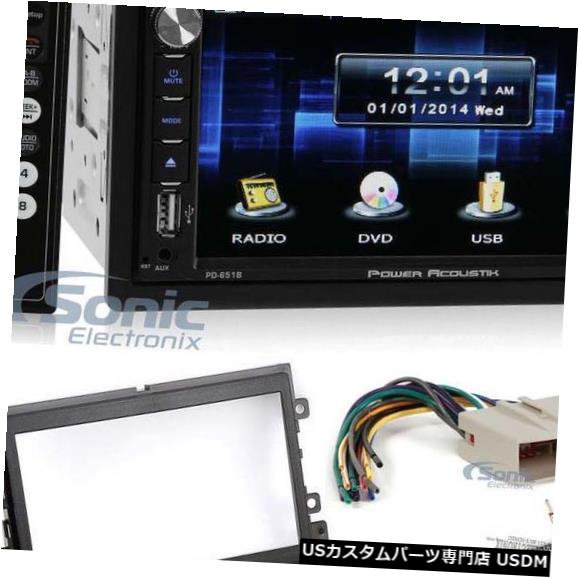 In-Dash Power Acoustik 6.5？ 2007 Ford MustangのBluetooth搭載ダッシュボードレシーバーモニター Power Acoustik 6.5” In-Dash Receiver Monitor w/ Bluetooth For 2007 Ford Mustang