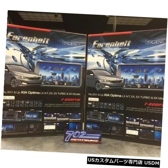 In-Dash 新しいファレンヘイトF-86OPTM Ingenix BLUETOOTHインダッシュDVD / AM / FMレシーバー、8インチLCD NEW FARENHEIT F-86OPTM INGENIX BLUETOOTH IN-DASH DVD/AM/FM RECEIVER W/ 8