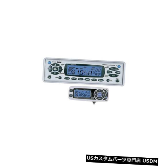 In-Dash AM / FM-MPX In-Dash Marine MP3プレーヤー、フルフェイス取り外し可能パネル、有線リモート AM/FM-MPX In-Dash Marine MP3 Player w/Full Face Detachable Panel w/ Wired Remote