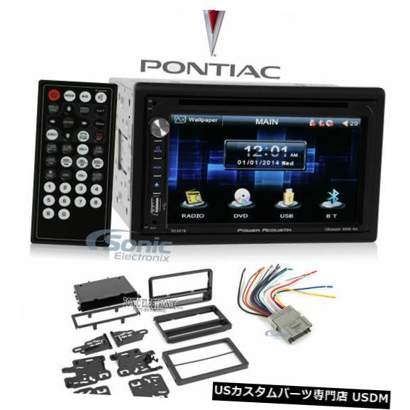 In-Dash 2003-08ポンティアックバイブ用Bluetooth付きパワーAcoustik PD-651Bダッシュレシーバー Power Acoustik PD-651B In-Dash Receiver w/ Bluetooth For 2003-08 Pontiac Vibe