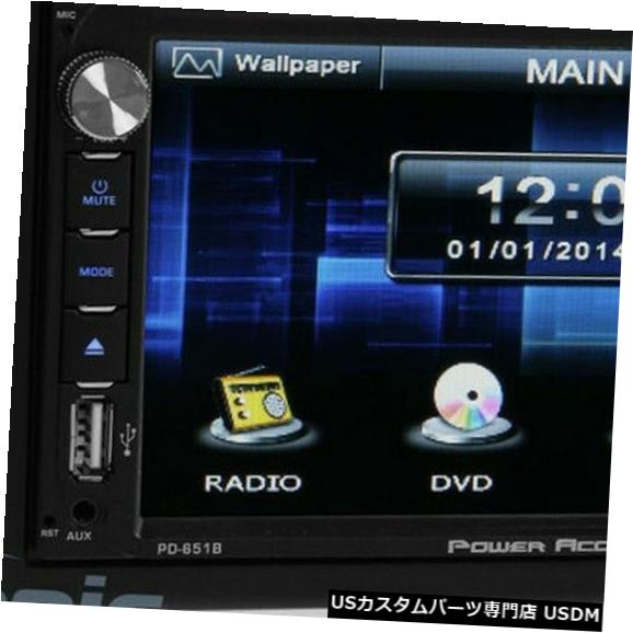 In-Dash Power Acoustik 6.5？ 2007/2009ホンダCR-VのDVD / CDプレーヤー車内ダッシュレシーバー Power Acoustik 6.5” DVD/CD Player Car In-Dash Receiver For 2007-2009 Honda CR-V