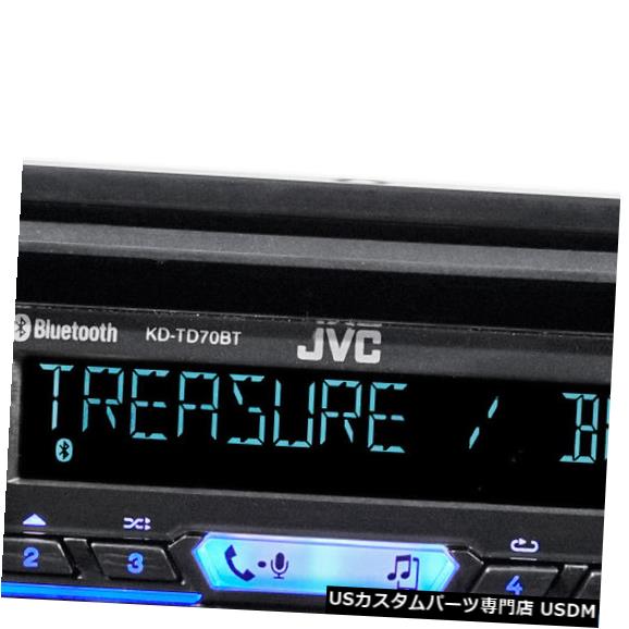 In-Dash JVC KD-TD70BTインダッシュカーBluetooth CDプレーヤーレシーバー Android / USB / Sp otify JVC KD-TD70BT In-Dash Car Bluetooth CD Player Receiver w/ Android/USB/Spotify