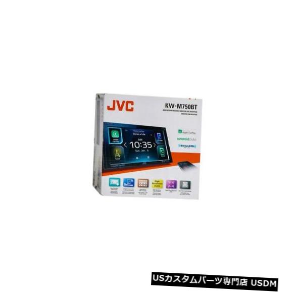 In-Dash JVC KW-M750BT 2 DIN In-Dash Bluetoothデジタルメディアレシーバー、6.8インチタッチスクリーン付き JVC KW-M750BT 2-DIN In-Dash Bluetooth Digital Media Receiver w/ 6.8