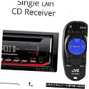 In-Dash JVCステレオカーシングルDINインダッシュCD MP3カーステレオレシーバーフロントUSB AUX入力 JVC Stereo Car Sing...