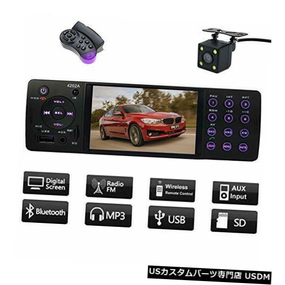 In-Dash CACAカーステレオユニバーサルシングルDin IndashとBluetooth FMラジオMP5プレーヤー CACA Car Stereo Universal Single Din Indash with Bluetooth FM Radio MP5 Player