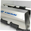 エンジンカバー 2011-2014 SRT8 392エンジン用の洗練された燃料レールカバー/ブルーカーボンファイバー Polished Fuel Rail Co...