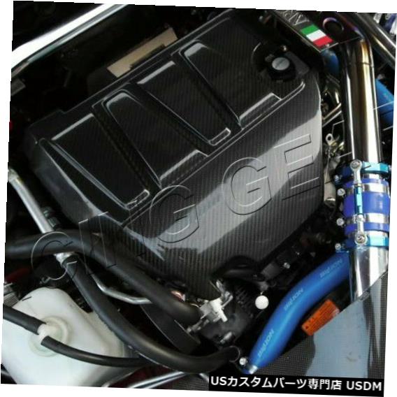 エンジンカバー 三菱ランサーエボエボリューションライトウェイトリアルカーボンファイバーエンジンカバー FIT MITSUBISHI LANCER EVO EVOLUTION LIGHT-WEIGHT REAL CARBON FIBER ENGINE COVER
