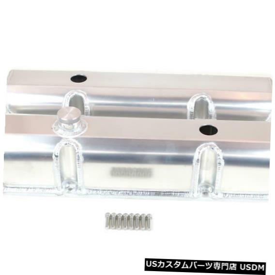 エンジンカバー カントンエンジンバルブカバー66-201; シボレーSBC用の加工されたトールサテンアルミニウム Canton Engine Valve Cover 66-201; Fabricated Tall Satin Aluminum for Chevy SBC