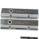 エンジンカバー 1975-1986シボレーG20エンジンバルブカバーセットEdelbrock 13449VV 1976 1977 For 1975-1986 C...