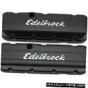 エンジンカバー 1990シボレーV2500郊外エンジンバルブカバーセットEdelbrock 57689BF For 1990 Chevrolet V2500 S...