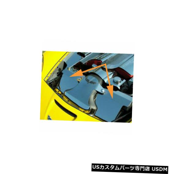 ラジエーターカバー 2008-2013コルベットC6 LS3研磨ステンレスラジエーターカバー648048 2008-2013 Corvette C6 LS3 Polished Stainless Radiator Cover 648048