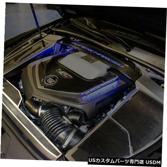 ラジエーターカバー 123030 2006-2015キャデラックCTS-Vラジエーターカバー2pcカーボンファイバーブラッシュトリム 123030 2006-2015 Cadillac CTS-V Radiator Cover 2pc Carbon Fiber Brushed Trim