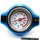 ラジエーターカバー 1.1BARカバーRacing Thermostラジエーターキャップカバー+水温計(アルミニウム) 1.1BAR Cover Racing ...