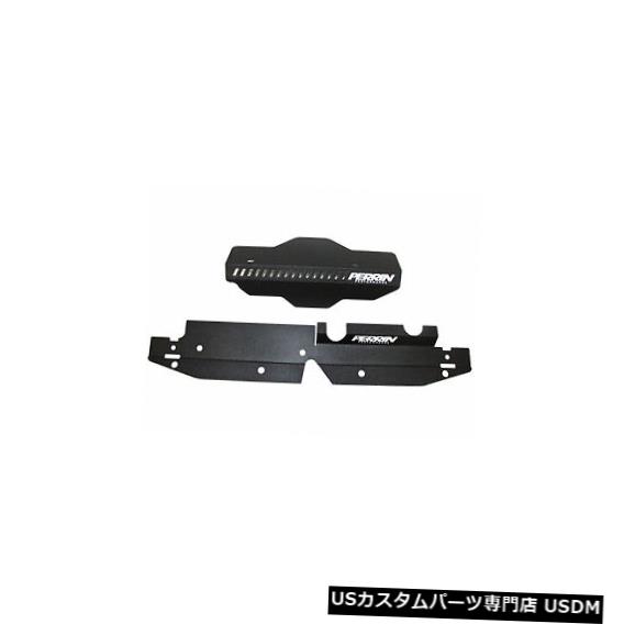 ラジエーターカバー Perrin Aluminum Radiator Shroud & Pulley Belt Cover for 08-14 WRX & STi (Black)