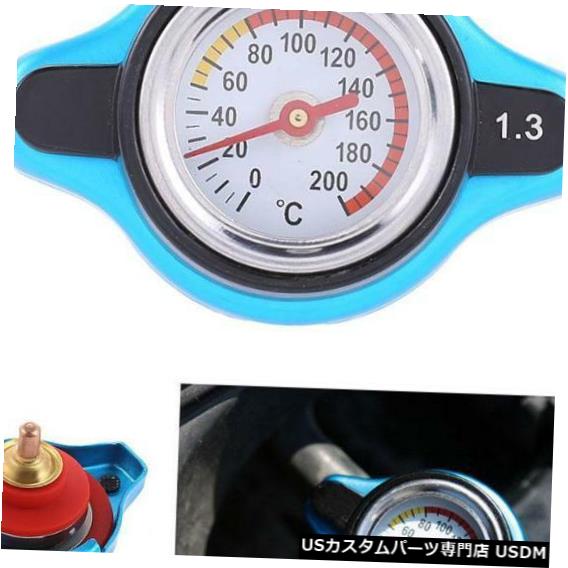 ラジエーターカバー 1.3Bar車車のラジエーターキャップカバー水温計サーモスタットゲージ 1.3Bar Car Vehicle Radiator Cap Cover Water Temperature Meter Thermostatic Gauge