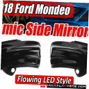 Turn Signal Lamp フォードモンデオフュージョン2013-2018のLED煙ダイナミックサイドミラーターンシグナルライト LED Smoke Dy...