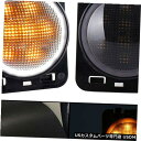 Turn Signal Lamp ジープラングラーJKのLEDフロントターンシグナル+サイドマーカーフェンダー光通過ランプ LED Front Turn Sig...