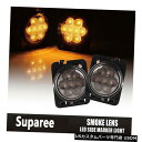 Turn Signal Lamp ジープラングラーJKのための2x LED LEDの回転信号の駐車の側面のマーカーライトフェンダー 2x Amber LED T...