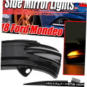 Turn Signal Lamp Ford Mondeo Fusion 13-18用2x LED煙ダイナミックサイドミラーターンシグナルライト 2x LED S...