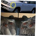 Turn Signal Lamp 1998-2002レクサスLX470フロントバンパーターンシグナルライトコーナーランプなし電球2ピース For 1998-20...
