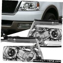 Turn Signal Lamp 04-08 F150 Clear Projector Headlights + Swi tchbackシーケンシャルLED信号...