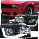 Turn Signal Lamp フィット10-13シボレーカマロLED DRLブラックプロジェクターヘッドライトヘッドランプ左+右 Fit 10-13 Che...