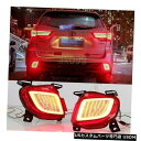 Turn Signal Lamp トヨタハイランダー2015+方向指示器用2x LEDリアバンパーライトブレーキテールランプ 2x LED Rear Bumpe...