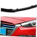 Front Bumper Cover マツダ3アクセラ2014-2018の光沢のある黒い車のフロントバンパーリップスポイラーカバーキット Glossy Blac...