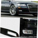 Front Bumper Cover アウディA8Lのためのフォグランプカバーランプフレームのトリムを運転する黒い自動前部バンパー Black Auto Fro...