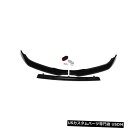 Front Bumper Cover 3本の光沢のある黒い車のフロントバンパースプリッターリップカバートリムフロントバンパーディフューザー 3Pcs Gloss...