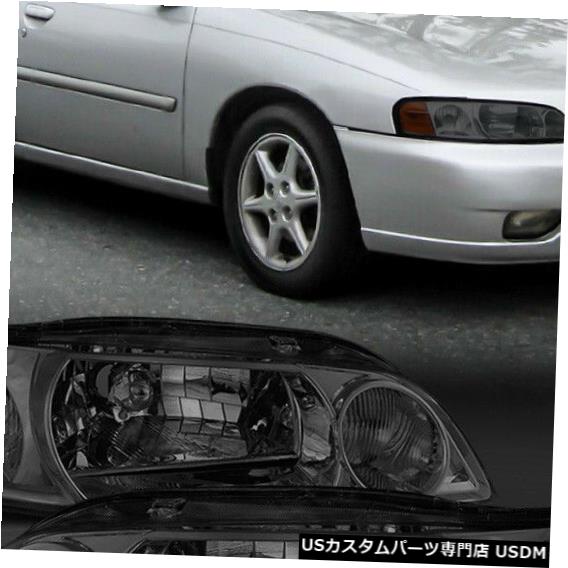 ヘッドライト 2000-2001日産アルティマに適合[クローム/スモーク]アンバーコーナーヘッドライトヘッドランプランプ Fits 2000-2001 Nissan Altima [Chrome/Smoke] Amber Corner Headlight Headlamp Lamp