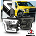 ヘッドライト 煙ヘッドライトランプ* LEDライトバー* 15 16 17フォードF150のストリップDRLクリア信号 Smoke Headlight Lamp...