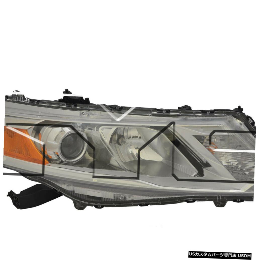 ヘッドライト 13-15 Honda Crosstour左ドライバーヘッドライトヘッドランプNSF 13-15 Honda Crosstour ..