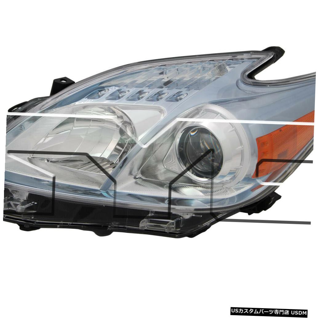 ヘッドライト 10-11トヨタプリウスハロゲンドライバーヘッドライト 10-11 Toyota Prius Halogen Driver Headlight