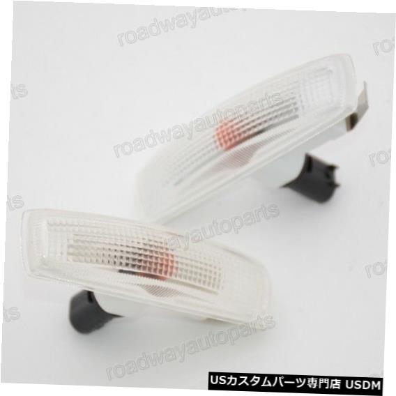 Turn Signal Lamp ランドローバーディスカバリー3 2009用のペアOEMフロントバンパーサイドマーカーライトランプ Pair OEM Front Bumper Side Marker Light Lamp for LAND ROVER DISCOVERY 3 2009