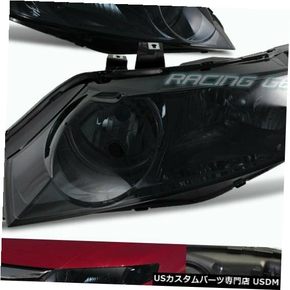 Headlight ϥ󥰥⡼W /ꥢե쥯إåɥ饤ȥեå06-11ۥӥå4DR CHROME HOUSING SMOKE LENS W/CLEAR REFLECTOR HEADLIGHTS FIT 06-11 HONDA CIVIC 4DR