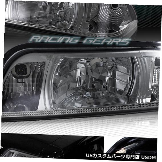 Headlight եɥޥGT LX⡼󥺥ꥢե쥯1ԡإåɥ饤+ COR NER FOR FORD MUSTANG GT LX SMOKE LENS CLEAR REFLECTOR 1-PIECE HEADLIGHTS+CORNER LAMP