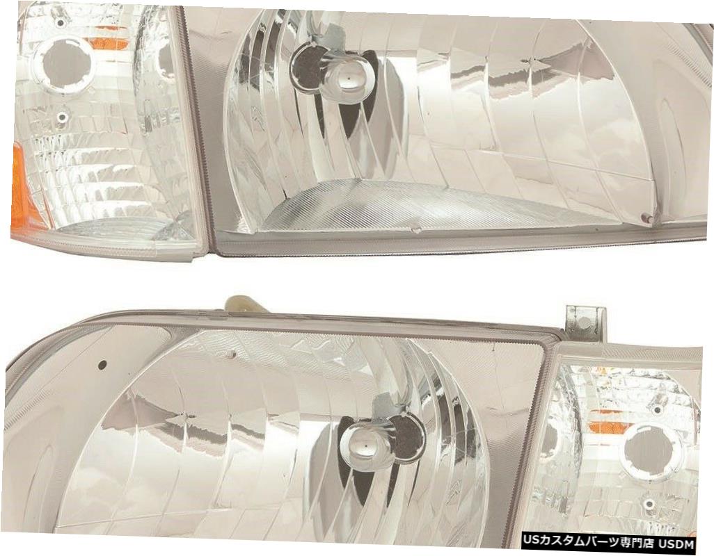 Headlight 1998-2011 VOLVO VN VNL VNMシリーズDaycabヘッドライトクリアレンズコーナーランプSET 1998..