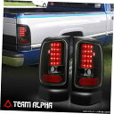 テールライト Fits 1994-2002 Dodge Ram 1500/2500 <FULL LED> Black/Smoke Brake Lamp Tail Light