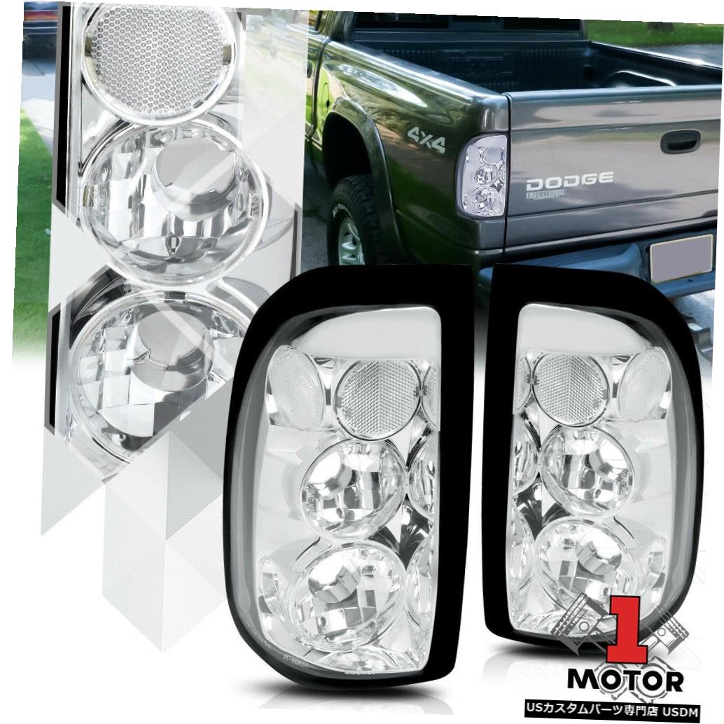 テールライト 97-04ダコタ用クロームハウジングクリアレンズ* EURO ALTEZZA *テールライトブレーキランプ Chrome Housing Clear Lens *EURO ALTEZZA* Tail Light Brake Lamp for 97-04 Dakota