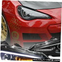 Headlight 2012-2017 Toyota 86 Scion FR-SブラックプロジェクターLED DRLヘッドライト信号用 For 2012-2017 Toyota 86 Scion FR-S Black Projector LED DRL Headlights Signal(2)